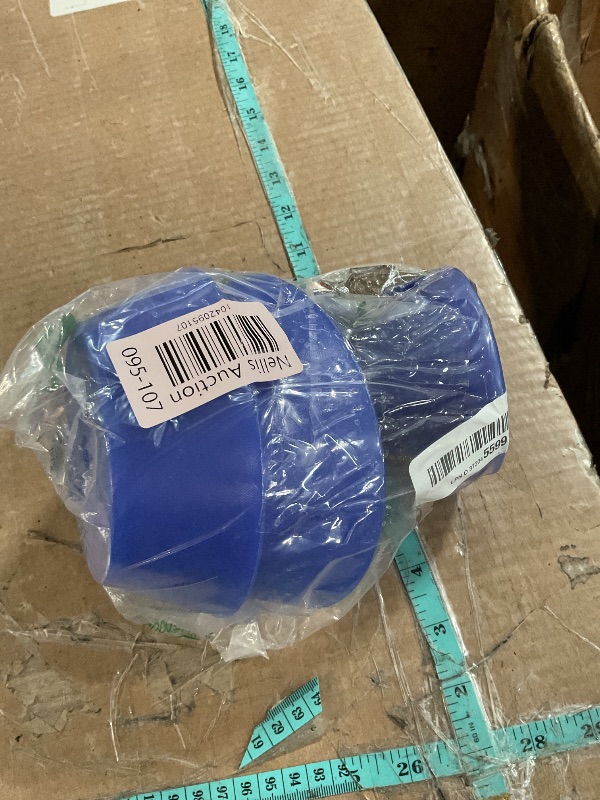 Photo 1 of ***(USED)***COLOFULWAY 4" Boat Trailer Roller Assembly Poly Bow Roller with Spoke fits 1/2" Shaft, Polyurethane(Blue)