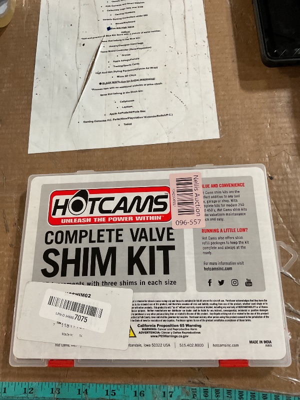 Photo 1 of Hot Cams HCSHIM02 Complete Shim Kit Compatible with/Replacement for Arctic Cat ATV DVX 400 /Honda CRF 450R CRF450X TRX 450ER TRX 450R /Kawasaki KFX 400 KFX 450R KLX 450R KX 450F/Suzuki