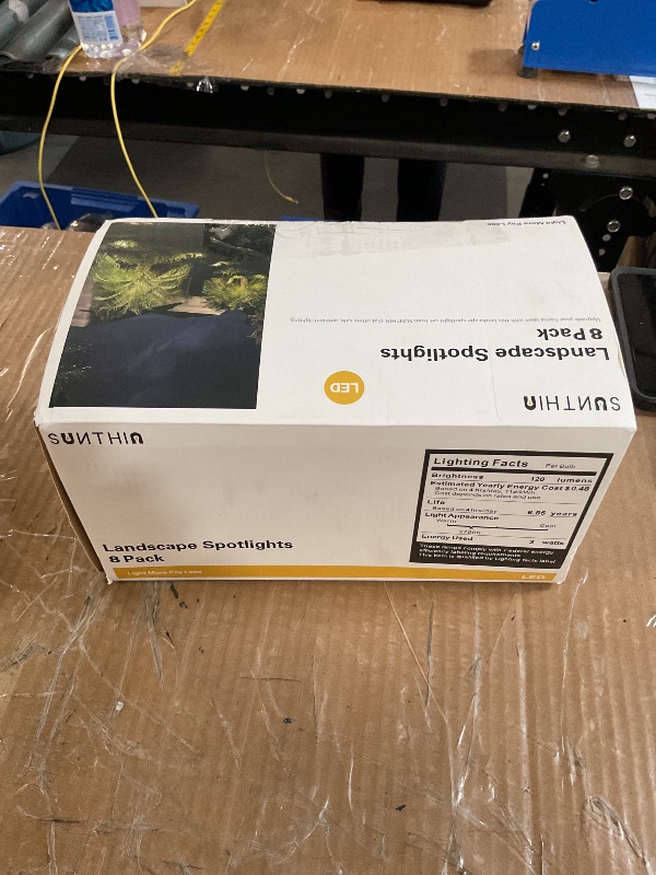 Photo 1 of (sold for parts) SUNTHIN Outdoor Landscape Lighting, 8 Pack LED Spot Lights Kit for Garden, Yard, House, Lawn, Tree, Flags, Fence Use, Warm White, IP65 Waterproof