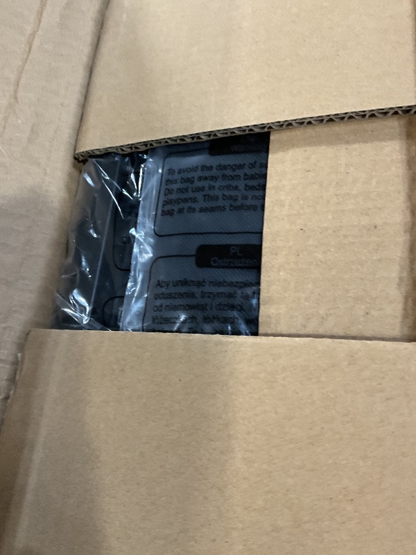 Photo 1 of Laundry Hamper with Rustic Brown Lid & Wheels; 96L Large Rolling Laundry Basket with Removable Oxford Liner Bag; Tall Freestanding Dirty Clothes Hamper with Side Pocket; Metal Frame Laundry Cart