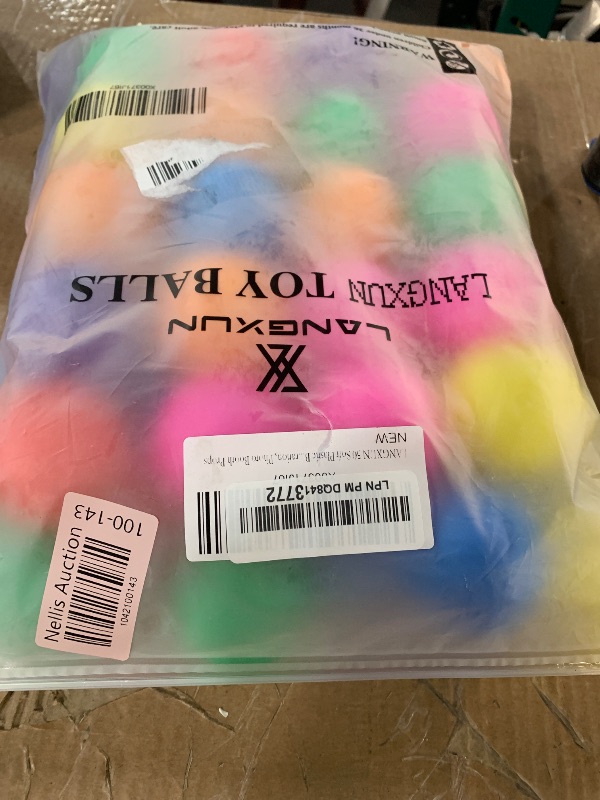Photo 1 of (PARTIAL SET) (BAGGED) LANGXUN 50pcs 100pcs 200pcs Soft Plastic Ball Pit Balls for Kids, Gift for Baby Toddler Birthday Christmas, Ball Pit Play Tent, Baby Pool Water Toys, Kiddie Pool, Party Decoration