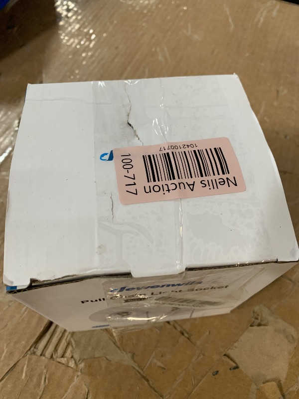 Photo 1 of DEWENWILS Light Socket with Grounded Outlet, Porcelain Pull Chain Light Fixture, E26/E27 Base, 2 Pack, UL Listed