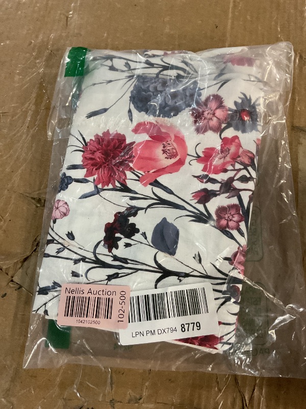 Photo 1 of ***(HEAVILY USED/ MINOR DAMAGE)***Wudlads Womens Floral Plants Shirts Summer Short Sleeve Tops Cotton Linen Tshirt Trendy Boho Flower Graphic Tee Tops(White-1,XX-Large)