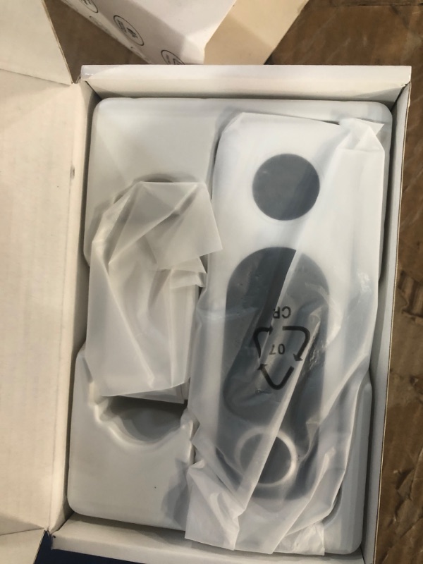 Photo 1 of (PARTS/SCRAP) (NON-FUNCTIONAL) ZUMIMALL Doorbell Camera Wireless, Video Doorbell Wireless with Chime, 2 Way Audio, Voice Changer, 30s Voice Message, Anti-Theft, AI Detection, 2.4Ghz WiFi Only, Battery Powered, Work with Alexa,White