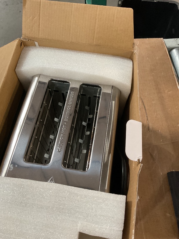 Photo 1 of Mecity 2 Slice Toaster Touch Screen 1.5" Wide Slot, Stainless Steel Smart Bread Toaster for Bagel Muffin Waffle Gluten Free Breads, Timer, Defrost, Reheat, 120V 825W