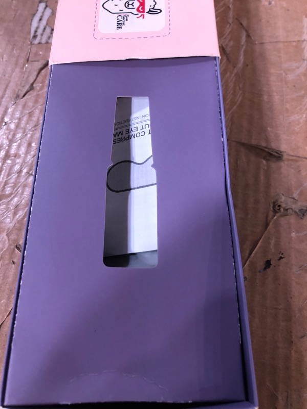 Photo 1 of 3D Heated Eye Mask for Dry Eyes Relief - with Hygienic Eyelid Pads, USB Powered Steam Warm Compress, Heating Pad with Temperature Control, Portable Care for Travel Home Use - Grey