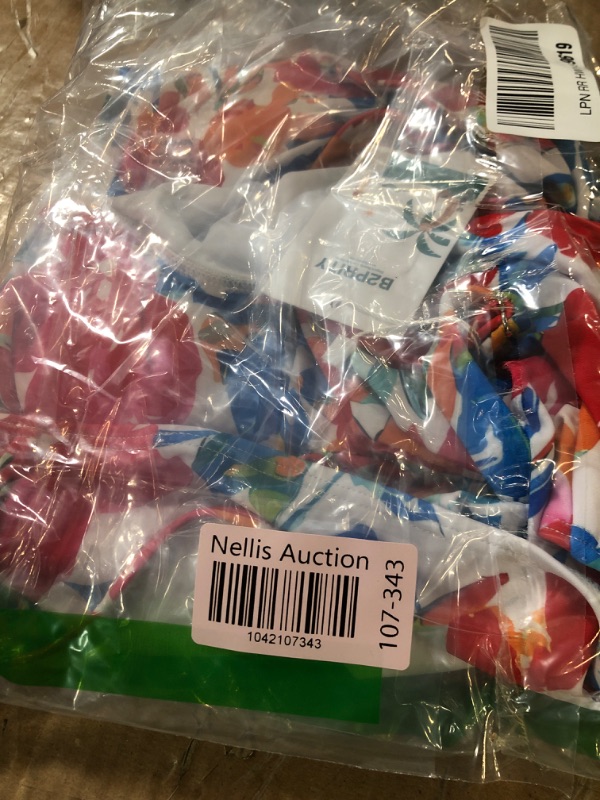 Photo 1 of (USED/FAIR) (MEDIUM) B2prity One Piece Swimsuit for Women Tummy Control V Neck Bathing Suit Slimming Ruched Swim Suit Cutout Swimwear Red Floral