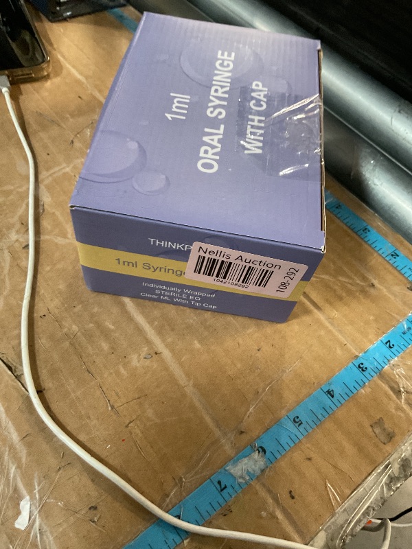 Photo 1 of 50 Pcs 1ml Syringes with Caps Oral Dispenser Individually Sterile Warpped for Medicine Dropper, Colostrum Collect Feeding Pets, Liquid