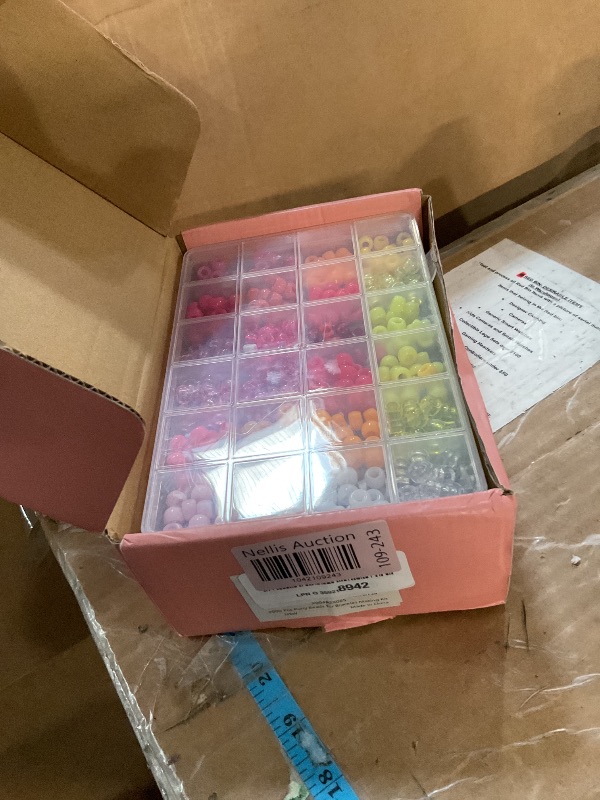 Photo 1 of 3000 Pcs Pony Beads for Bracelet Making Kit, 48 Colors 3 Boxes Rainbow Kandi Beads with Heart and Letter Beads, Friendship Bracelet Kit for Name Bracelets Jewelry Making Crafts Gift for Adults