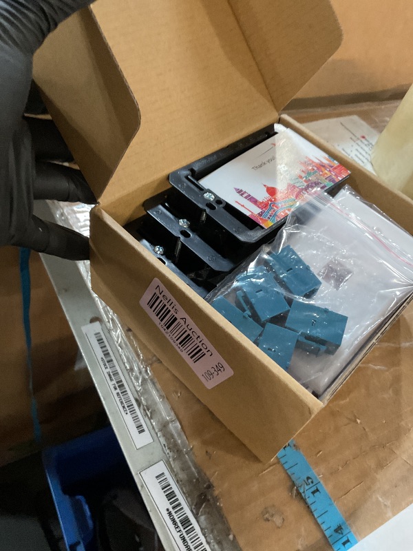 Photo 1 of 5 Pack Ethernet Wall Outlet Cat6 Plate RJ45 Keystone Jack Gifts Network Blue 1 Port 2 Inline Coupler Connector Box Cover with Low Voltage Mounting Bracket Internet Interconnect Panels Cable