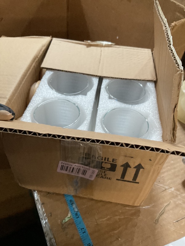 Photo 1 of [ 6pcs Set ] Glass Cups with Bamboo Lids and Glass Straw - Beer Shaped Drinking Glasses, 16 oz Iced Coffee Glasses, Cute Tumbler Cup for Smoothie, Boba Tea, Whiskey, Water - 2 Cleaning Brushes