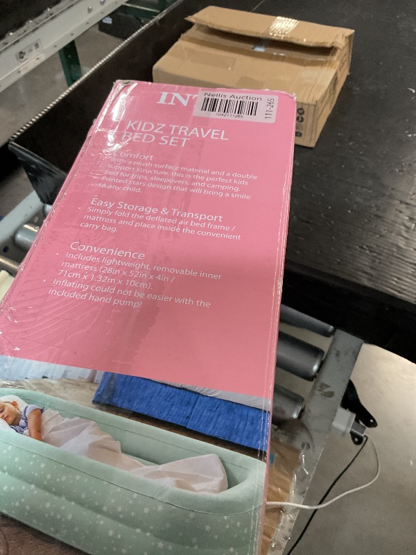 Photo 1 of Intex Kids Travel Air Mattress Inflatable Bed with Raised Sides and Hand Pump - Portable Blow-Up Toddler Traveler Bed for Children's Naps or Sleep