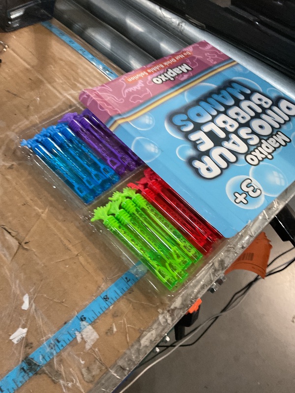 Photo 1 of 32 Pack Bubble for Kids Party Favors, 8 Style Mini Bubble Wands with Gift Box, Dinosaur Toys Bulk for Carnival Prizes Goodie Bag Stuffers Supplies, Birthday Bath Time Bubbles Blower Toy for Girl Boy