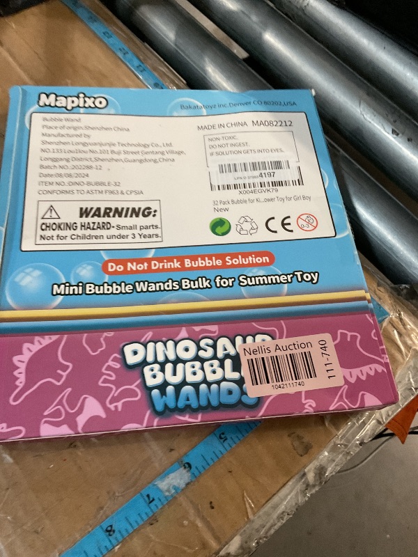 Photo 1 of 32 Pack Bubble for Kids Party Favors, 8 Style Mini Bubble Wands with Gift Box, Dinosaur Toys Bulk for Carnival Prizes Goodie Bag Stuffers Supplies, Birthday Bath Time Bubbles Blower Toy for Girl Boy