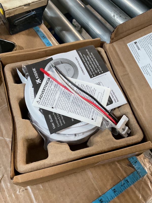 Photo 1 of Kidde Hardwired Smoke & Carbon Monoxide Detector, 10-Year Battery Backup, Voice Alerts, Interconnectable LED Warning Light Indicators