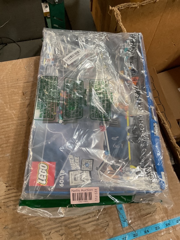 Photo 1 of (used)(unknown if complete) LEGO City Police Mobile Crime Lab Truck Toy, Pretend Play Police Toy, Includes Quad Bike, 2 Officers, 1 Scientist and 2 Crook Minifigures