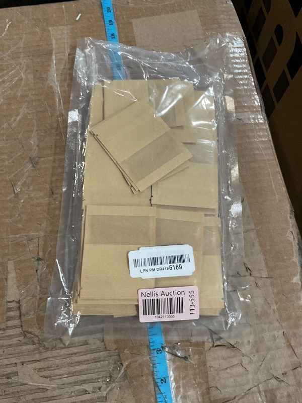 Photo 1 of 100 Pcs Small Resealable Seed Envelopes, Mini Zip Lock Kraft Bags with Window, 2.7"x3.5" Coffee Sample Bags Resealable Ziplock Bags, Small Business for Samples Bags, Food Storage Bags