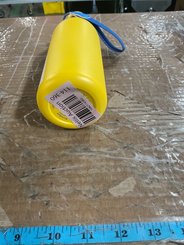 Photo 1 of (Used)(damage) Konokyo Insulated Water Bottle with Strap,18 oz Double Wall Stainless Steel Vacuum Bottles Metal Water Flask,Yellow