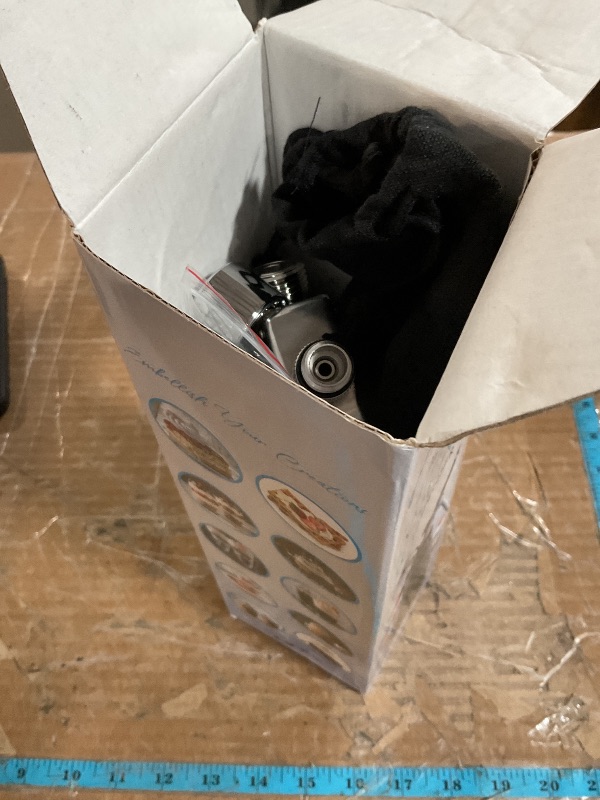 Photo 1 of (Sold for parts) Whipped Cream Dispenser - Ultra Durable Leak-Free Stainless Steel Whipping Cream Dispenser - 3 Decorating Tips & 2 Cleaning Brushes -