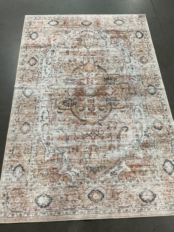 Photo 1 of (See all images) RUUGME Washable 5x6 Area Rugs - Large Rugs for Living Room Stain Resistant Carpet Vintage Rugs for Bedroom 7’x4’ 