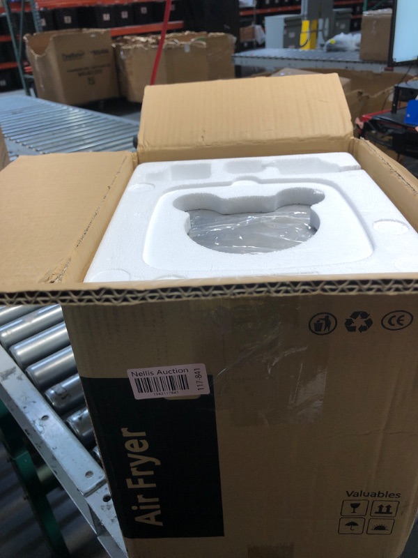 Photo 1 of (not functional) (parts only) Air Fryer, 6 QT Air Fryers with Glass Touch Screen, Clear Windows, 10-in-1 Stainless Air Fryer Oven with Auto Shut-Off Time 