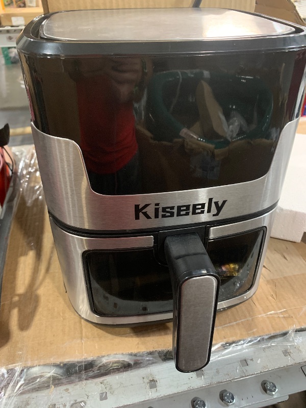 Photo 1 of (not functional) (parts only) Air Fryer, 6 QT Air Fryers with Glass Touch Screen, Clear Windows, 10-in-1 Stainless Air Fryer Oven with Auto Shut-Off Time 