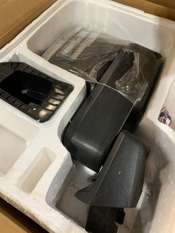 Photo 1 of (driver side only) (no pair) SCITOO Tow Mirror Compatible with for 2019-2022 For Chevy For Silverado 1500 Pickup Truck Mirrors Power Heated Turn Signal Width Puddle Running Back-up Light Temp Sensor Chrome Towing Mirrors LH