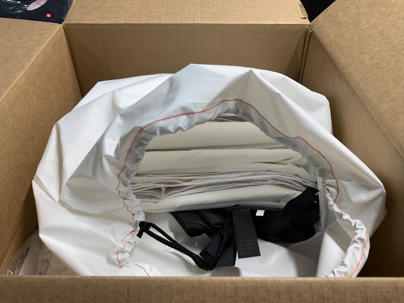 Photo 1 of (TARP ONLY) (PARTIAL SET) Eurmax USA 10'x10' Pop-up Canopy Tent Commercial Instant Canopies with 4 Removable Zipper End Side Walls and Roller Bag, Bonus 4 SandBags(White)