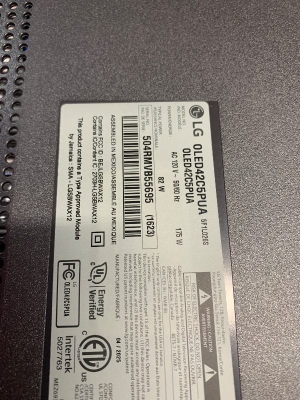 Photo 1 of ****factory sealed **** LG 42-Inch Class OLED evo AI 4K C5 Series Smart TV w/Dolby Atmos, Dolby Vision, HDR10, AI Super Upscaling 4K, Filmmaker Mode, Wow Orchestra, Alexa Built-in (OLED42C5PUA, 2025)