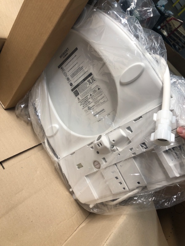 Photo 1 of (UNABLE TO TEST FUNCTIONALITY) (PARTIAL SET) Bio Bidet BB1200 Smart Bidet Toilet App-Enabled iOS & Android Warm Water with Air Dryer, Heated Seat with Slow Close Lid, Remote Control, Elongated, White