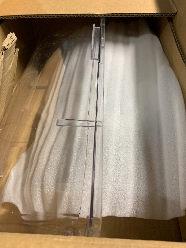 Photo 1 of (Used)(missing pieces)  Countertop Food Serving Display Container and Clear Roll Top Cover Stainless Steel Food Serving Tray Buffet Condiment Dispenser 
