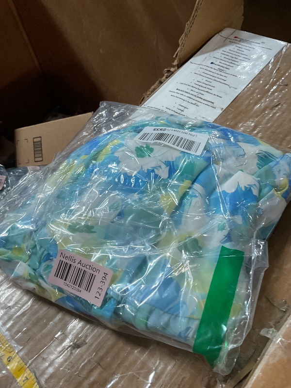 Photo 1 of (USED/FAIR) (BAGGED) (12-14) GRACE KARIN Girl's Summer Dress Flutter Sleeve Smocked Midi Easter Dress for Kids 12-14 Years,Teal Floral