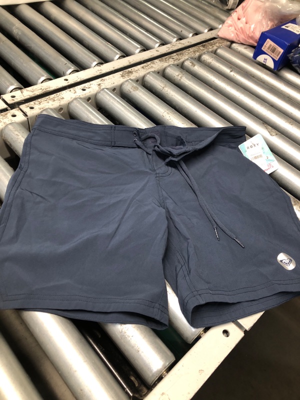 Photo 1 of (LARGE) (BAGGED) Roxy Women's Standard Board Quick Dry Bathing Suit Shorts, 7" Inseam-Swimsuit Bottoms (XS-XXL), Mood Indigo 211, Large
