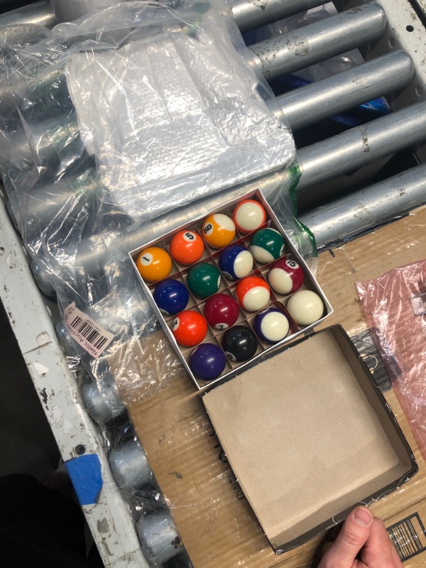 Photo 1 of (USED/FAIR) (BAGGED) CUEMART Billiard Balls Set 1-1/2 Inch 1.5" Mini Size Pool Balls Small Pool Balls Complete Full 16 Resin Balls for Children's Game Table, with Free Triangle