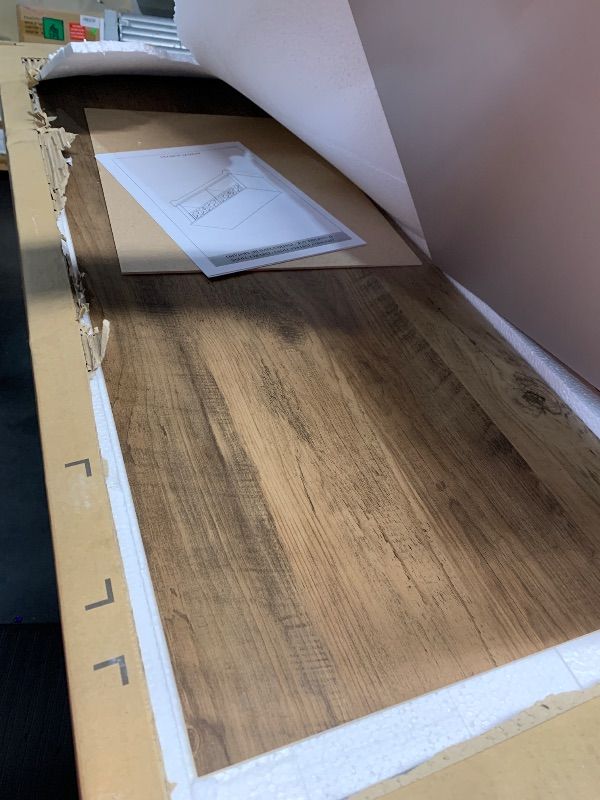 Photo 1 of *** FACTORY SEALED***Galano Heron Shoe Storage Bench with 2 Mirror Drawers, Freestanding Organizer with Open Shelves for Entryway, 15.7" D x 43.3" W x 18.9" H, Knotty Oak