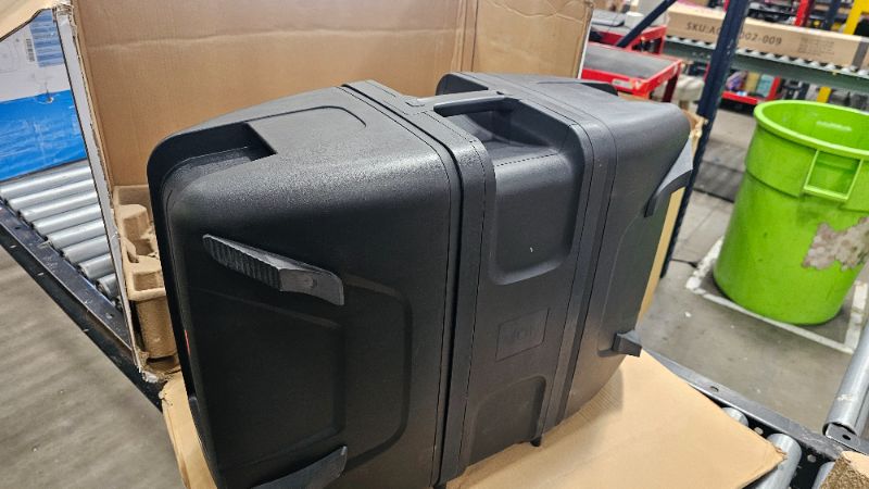 Photo 1 of (NOT FUNCTIONAL) (MISSING SPEAKER WIRE FOR RIGHT SIDE) (PARTS)  JBL Professional EON208P Portable All-in-One Dual Speaker, 2-way PA System with AKG Vocal Microphone, 8-Channel Mixer and Bluetooth, Black