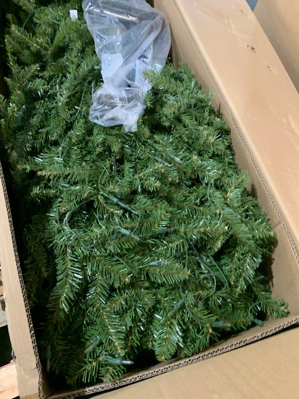 Photo 1 of (truck?trailer pickup only)
National Tree Company Pre-Lit Artificial Full Christmas Tree, Green, Dunhill Fir, White Lights, Includes Stand, 12 Feet