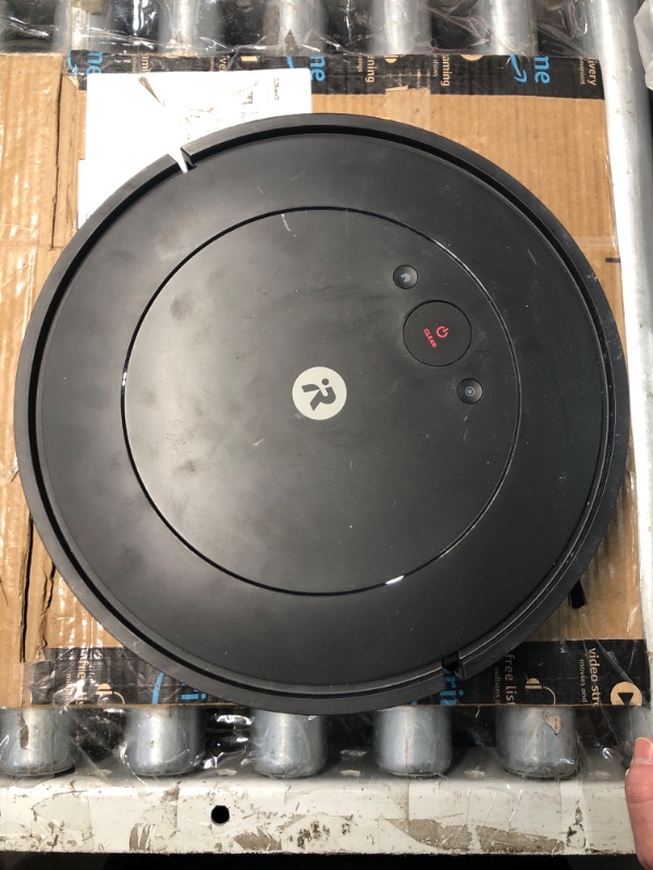 Photo 1 of (HEAVILY USED) (BAGGED)***(MISSING MOP PAD)*** iRobot Roomba Robot Vacuum and Mop Combo (Y0140) - Vacuums and mops, Easy to use, Power-Lifting Suction, Multi-Surface Cleaning, Smart Navigation Cleans in Neat Rows, Self-Charging, Works with Alexa