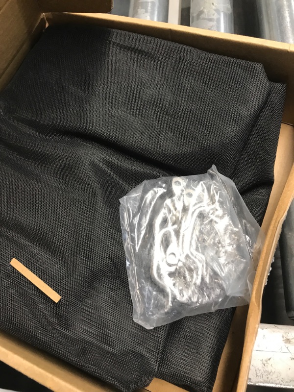 Photo 1 of JDMON Horse Trailer Window Screen with Zipper 35 In Length x 26 In Heigh With Fixing Handle * 12 Screws * 24 Trailer Bar Window Screen (2PCS)