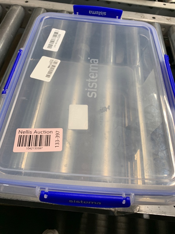 Photo 1 of Sistema KLIP IT PLUS Food Storage Containers | 7.5 L Rectangle | Stackable & Airtight Fridge/Freezer Food Box with Lid | BPA-Free Plastic