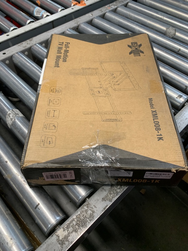 Photo 1 of (USED/FAIR) (PARTIAL SET) USX Mount Full Motion TV Wall Mount for Most 42-86 inch Flat Screen/LED/4K, TV Mount Bracket Dual Swivel Articulating Tilt 6 Arms, Fits 8” 12” 16" Wood Studs,Max VESA 600x400mm, Holds up to 132lbs