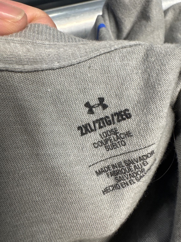 Photo 1 of ***SIZZE 2 XL**
Under Armour Boys Freedom Flag Short Sleeve T Shirt, (035) Steel Light Heather / / Red, X-Small