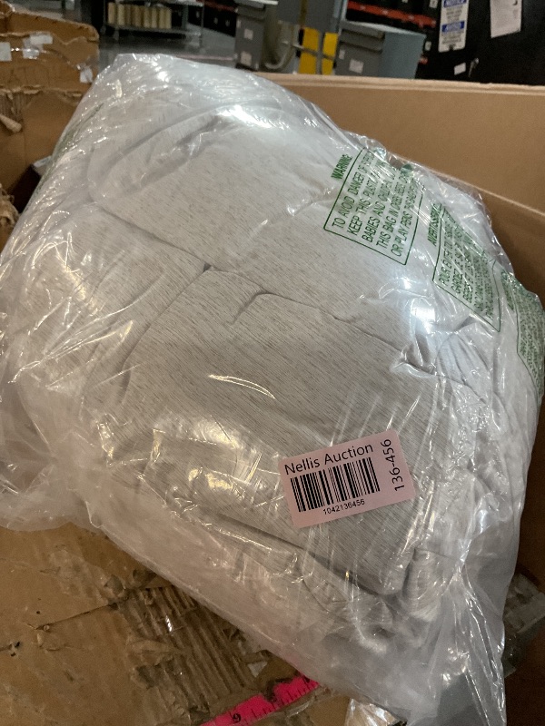 Photo 1 of *MISSING COMFORTER* Monbix Full Size Comforter Set, Oatmeal Bedding Comforter for Full Size Bed Set Reversible, Bedding Sets Full 7 Pieces, Cationic Dyeing Bed in a Bag with Comforter, Sheets, Pillowcases & Shams