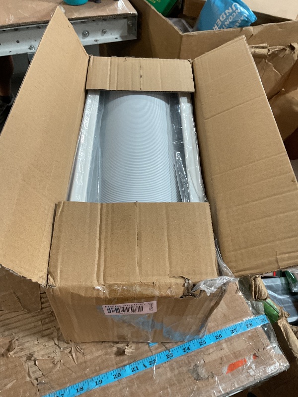 Photo 1 of Toutgood Portable Air Conditioner Window Vent Kit with 80" Length, 5.9" Diameter Exhaust Hose, 15Pcs Universal PVC AC Window Slide Seal with 6 Panel(17" to 95") for Horizontal&Vertical Windows