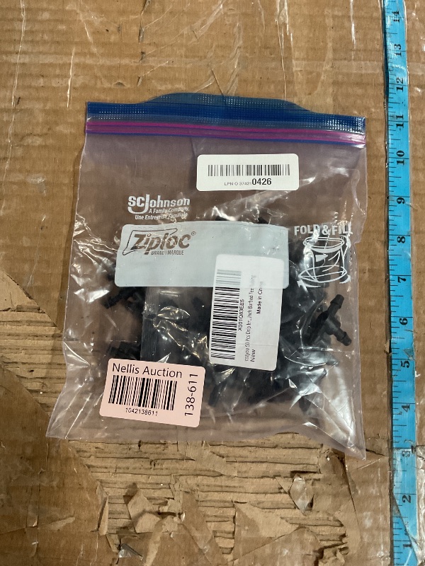 Photo 1 of cozyou 50 Pcs Drip Irrigation Universal Connector 1/4 Inch Barbed Tee Tubing