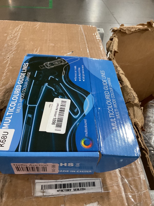Photo 1 of (Sold for parts) LivTee Smart LED Car Lights Interior with USB Port, LED Strip Fiber Optic Ambient Lighting Car, Wireless App Control, Sync to Music