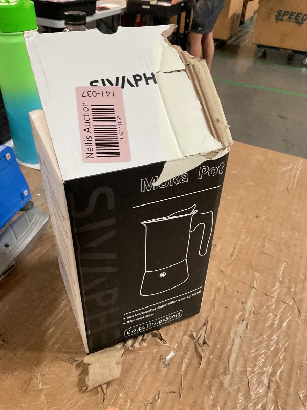 Photo 1 of ***(MISSING LID)***Sivaphe Stainless Steel Stovetop Espresso Coffee Maker, 6cups Espresso pot, 300ml Moka Campaing Coffee Pot, Induction Italian Mocha Pot with Step-by-step Instructions(1 Cup=50ml)