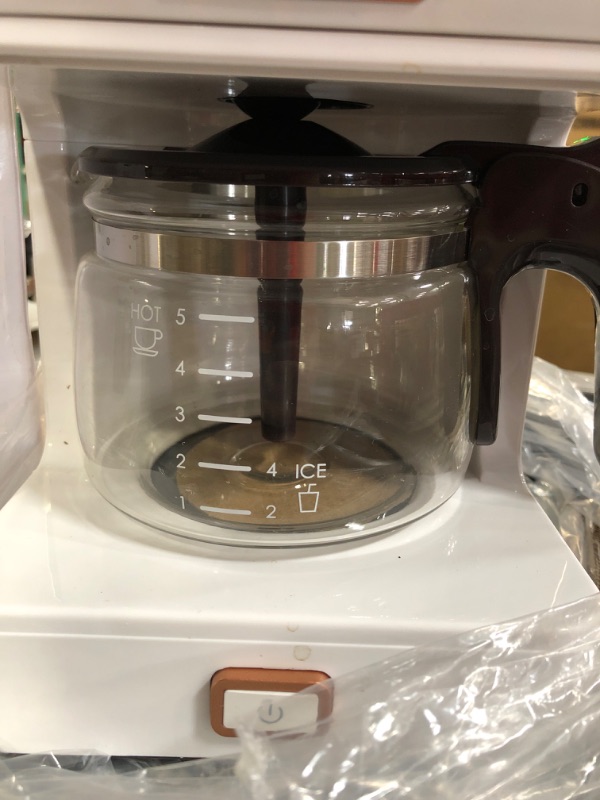 Photo 1 of (see images) Amaste Retro Style Coffee Machine with 25 Oz Glass Coffee Pot, Reusable Coffee Filter & Three Brewing Modes