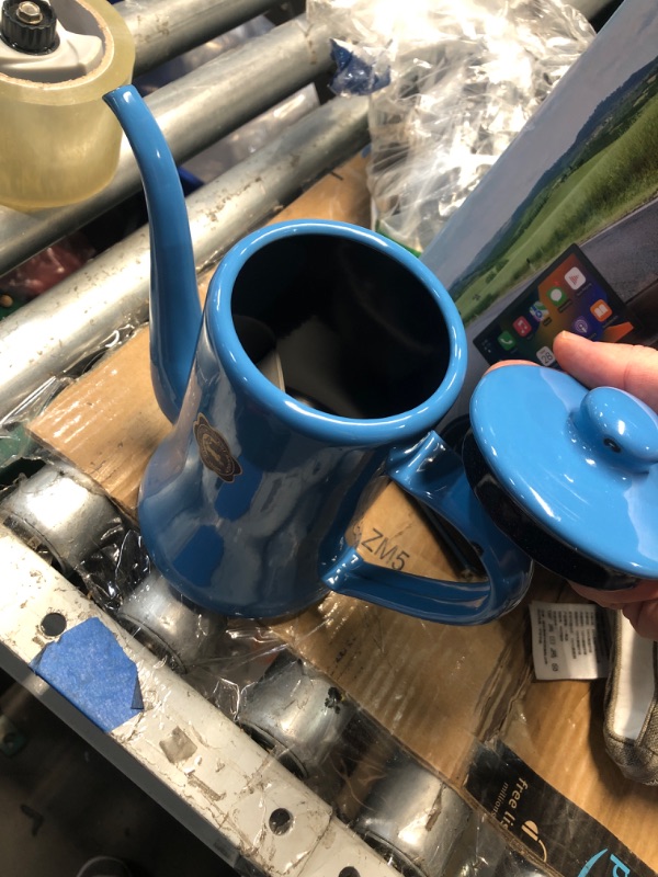 Photo 1 of (MINOR DAMAGE TO LID/HANDLE) Moon Rabbit Seal Slim Pot 050-05777 1.2L Blue