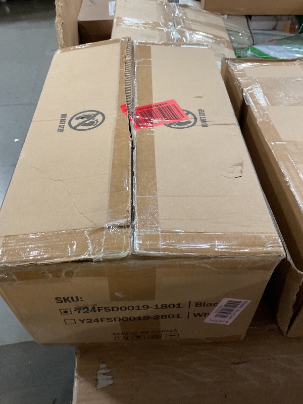 Photo 1 of (PARTIAL SET) (UNTESTED) LEDIARY Ceiling Fans with Lights,42 inch Ceiling Fans with Lights and Remote,3CCT,6 Speeds,Reversible DC Motor,Noiseless,Small Black Ceiling Fan for Bedroom Living Room and Patio, Indoor/Outdoor Use